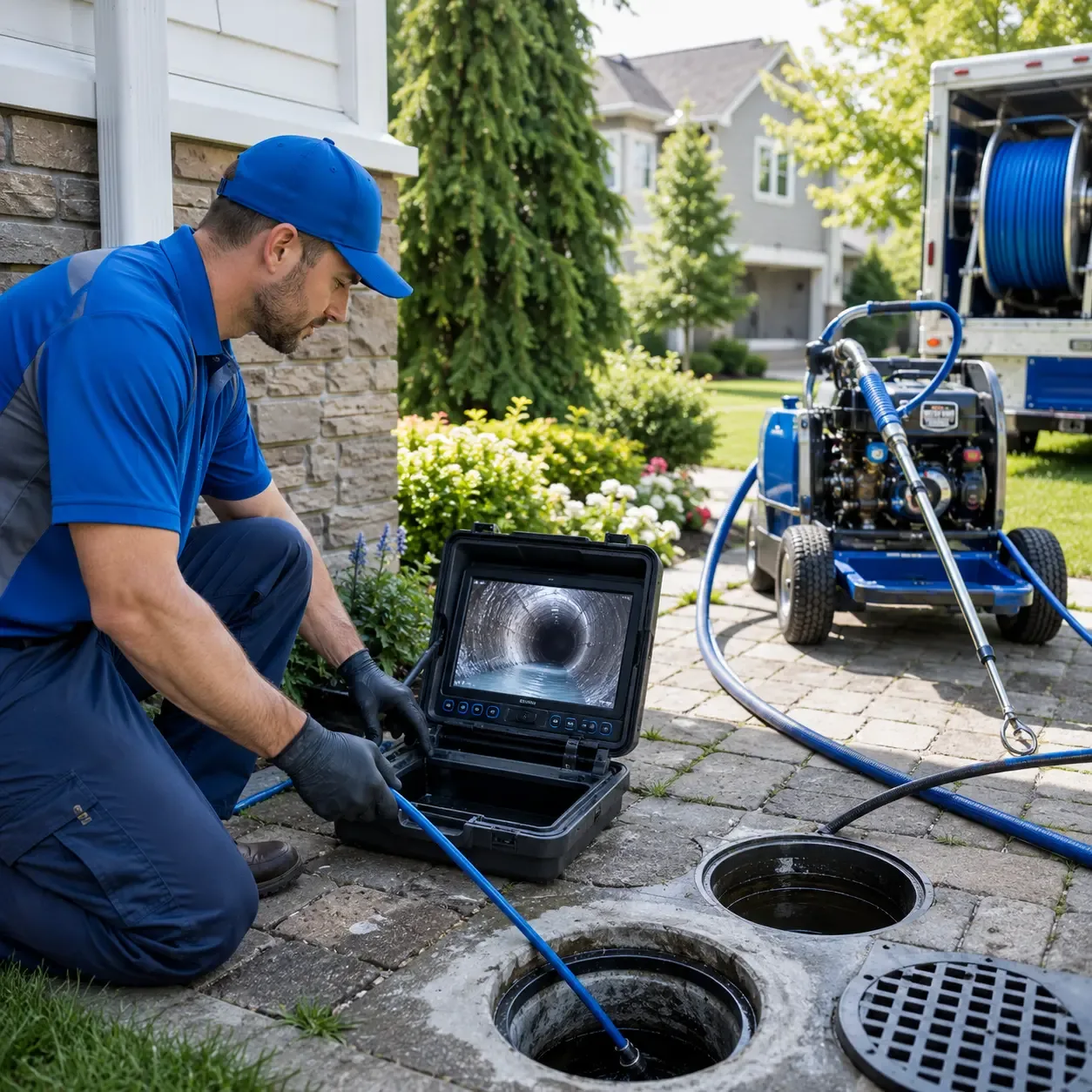 Outdoor drain cleaning professionals serving Waterford, WI