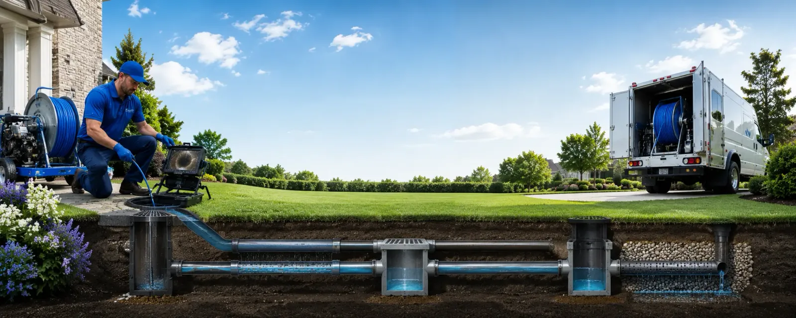 Outdoor drain cleaning information for Waterford, WI